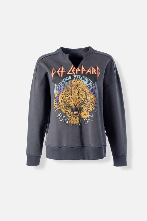 Card slide image -  BUZO DE DEF LEPPARD CERRADO GRIS GRAFITO PARA MUJER