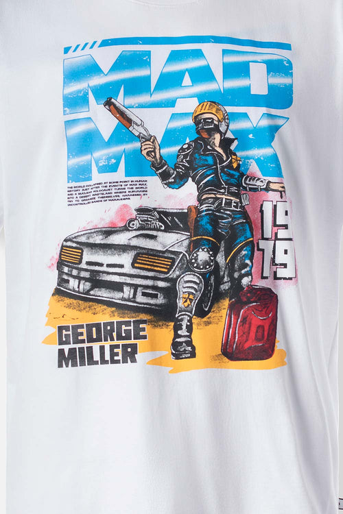 Card slide image -  CAMISETA DE MOVIES CUELLO REDONDO BLANCA PARA HOMBRE