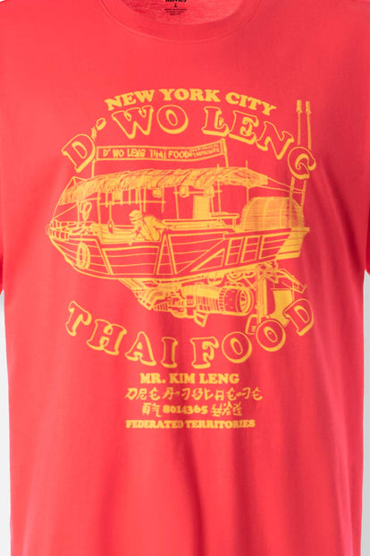  CAMISETA DE MOVIES CUELLO REDONDO ROJO PARA HOMBRE