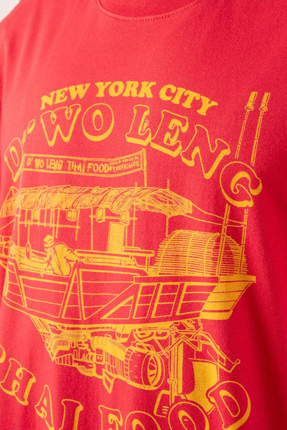  CAMISETA DE MOVIES CUELLO REDONDO ROJO PARA HOMBRE
