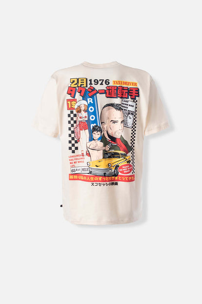  CAMISETA DE MOVIES MANGA CORTA COLOR ALMENDRA PARA HOMBRE
