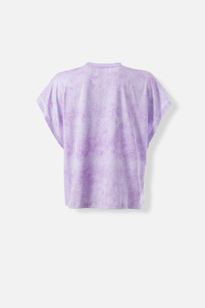  CAMISETA DE MOVIES MANGA SISA LILA PARA MUJER