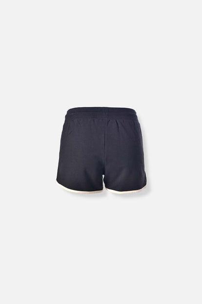 SHORT DE MOVIES CON CINTURA ELÁSTICA NEGRO PARA MUJER