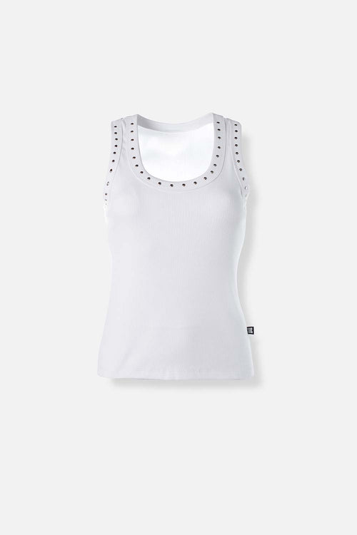 Card slide image -  CAMISETA DE MOVIES BLANCA SLIM FIT PARA MUJER