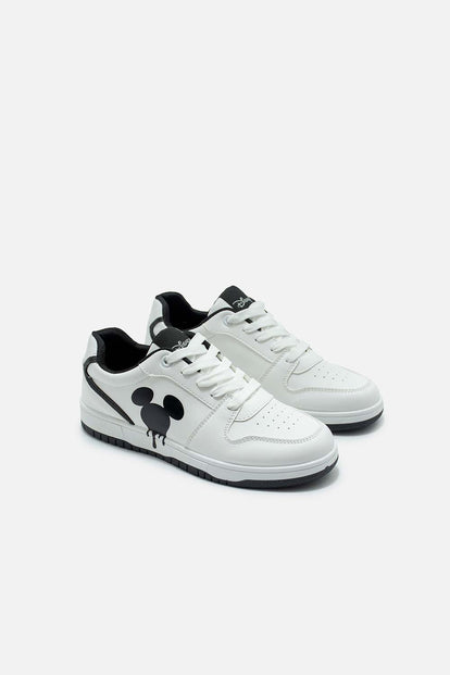 TENIS DE MICKEY MOUSE BLANCOS PARA MUJER