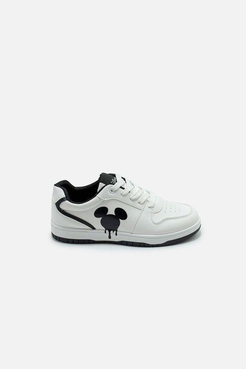 TENIS DE MICKEY MOUSE BLANCOS PARA MUJER