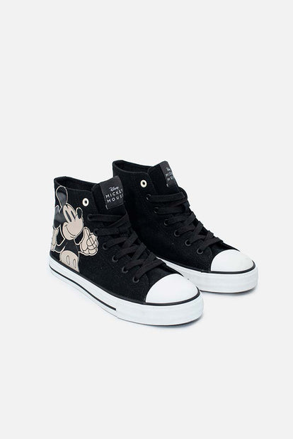  TENIS DE MICKEY MOUSE NEGRO PARA MUJER