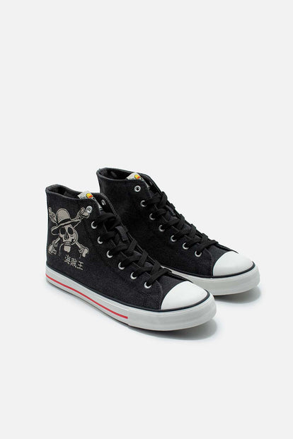  TENIS DE ONE PIECE NEGROS PARA HOMBRE